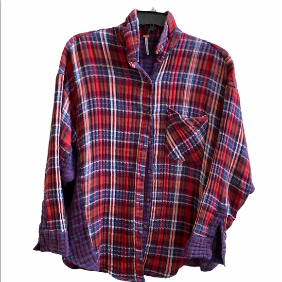 Free People One of the Guys Oversized Buttondown - Picture 11 of 12